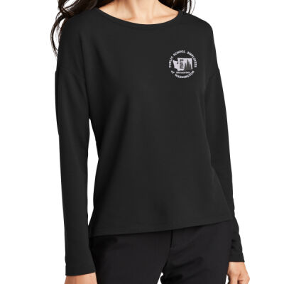 Women's Stretch Drop Shoulder Pullover (EMB) Thumbnail